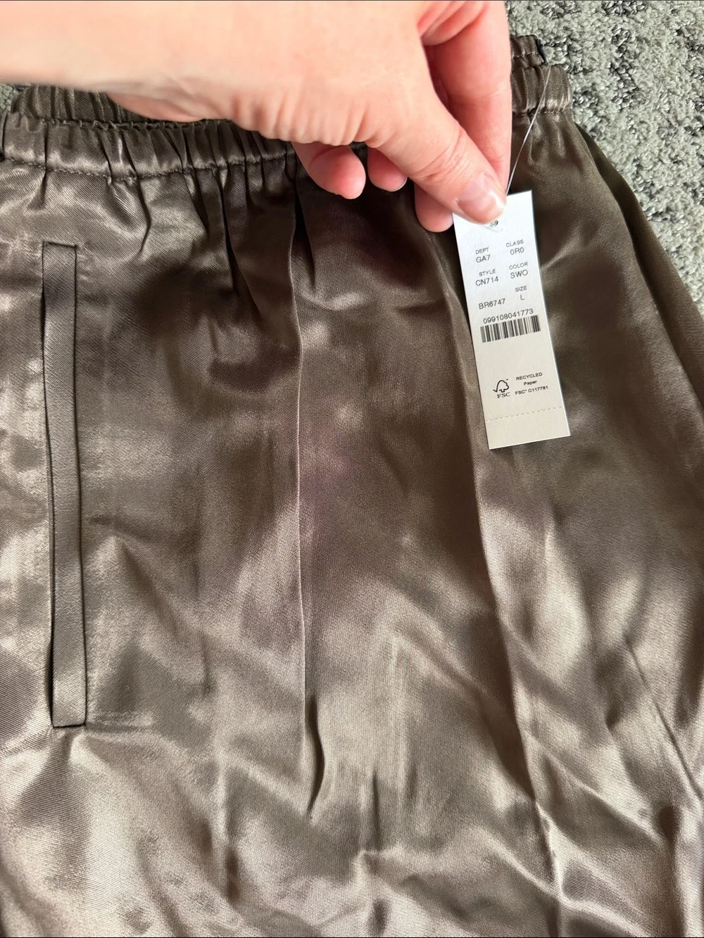 Cosmo pant in luster charmeuse  j crew NWT